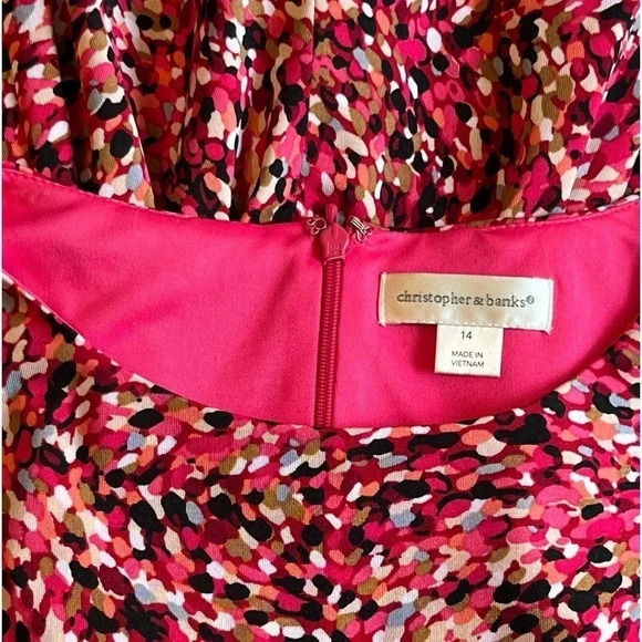 Christopher & Banks | Multi-Color Abstract Pattern Dress - Picture 3 of 3